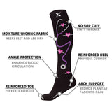 Women's Medical Print Knee-High Compression Socks (3-Pairs)
