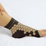 2-Pair Copper Plantar Fasciitis Pain Relief Ankle Support Foot Sleeves