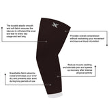 3-Pairs: Elite Cooling Recovery And Support Elbow Arm Sleeves Set