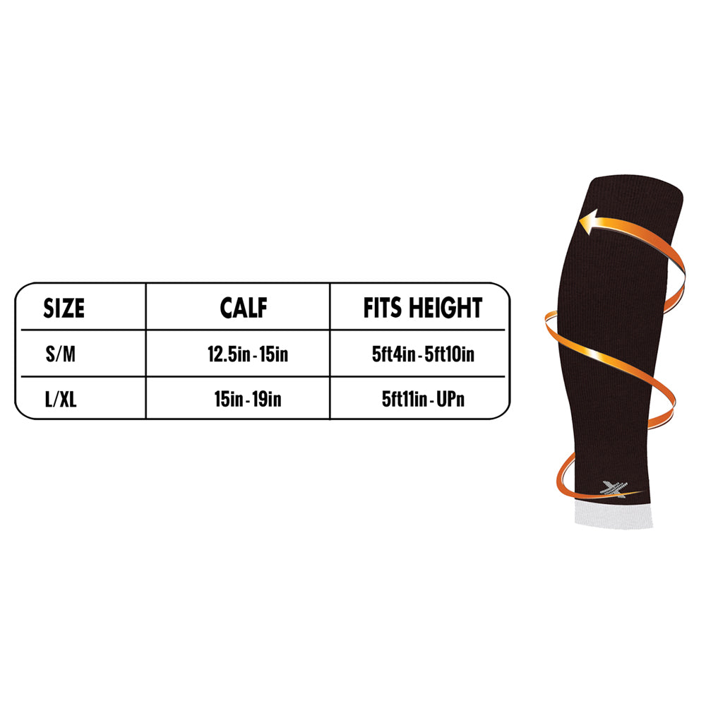 3-Pairs Elite Lightweight Support Pain Relief Calf Compression Sleeves
