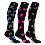 Neon Everyday Wear Pain relief Knee High Compression Socks (3-Pairs)