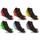 6-Pairs: Hairdresser Stylist Ankle-Length Graduated Compression Socks