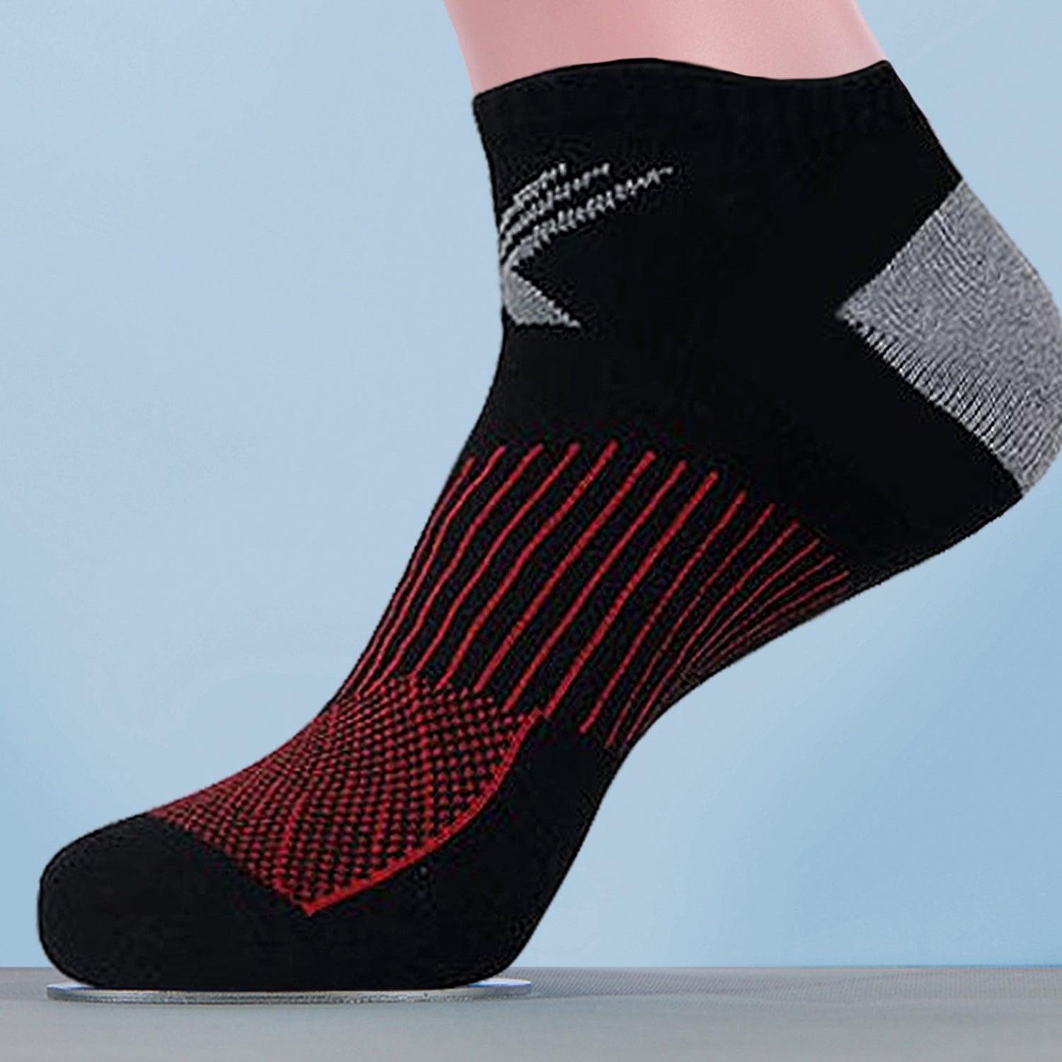 6-Pairs Elite Cushioned Pain Relief Recovery & Performance Ankle Socks