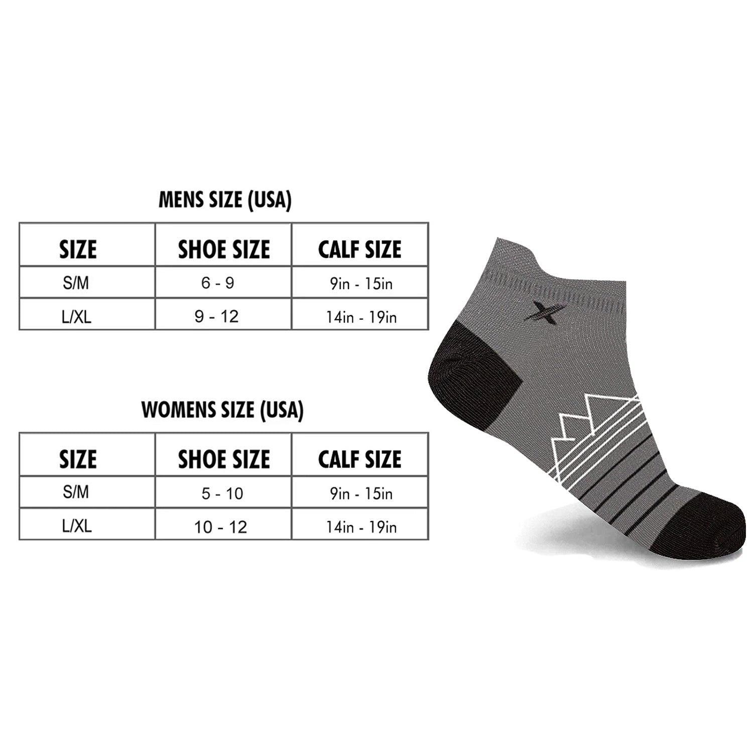 3-Pairs: Merino Wool Compression Ankle Socks Hiking Camping Standing