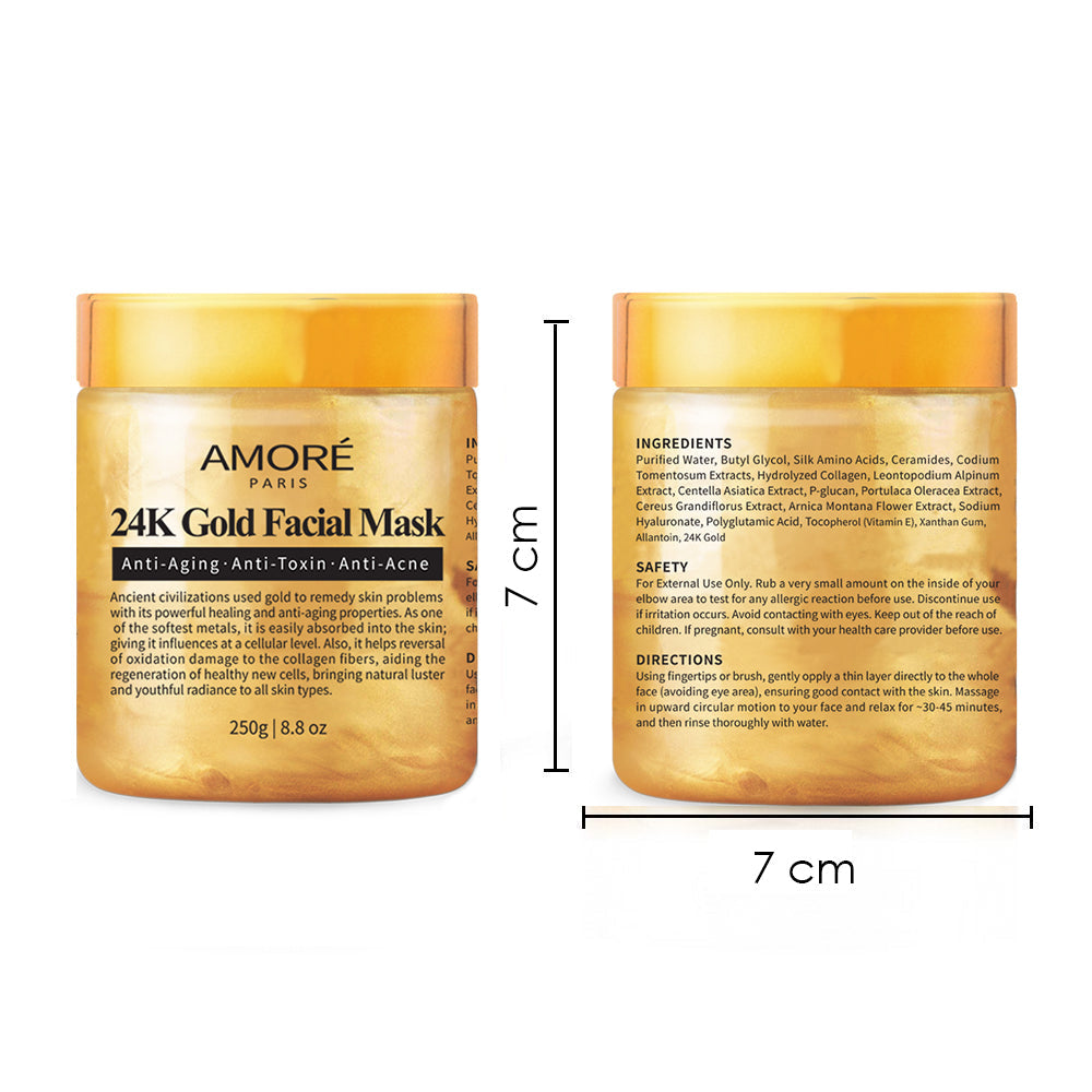 Amoré 24K Gold Facial Mask