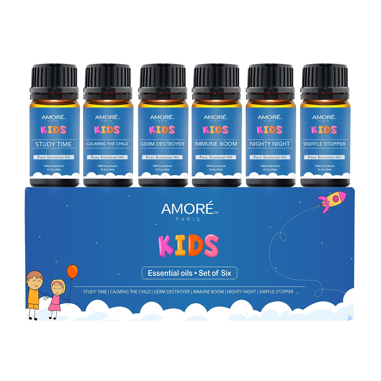Kid's Safe Essential Oils - Box Set (6 Essential Oils)
