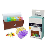 2 Times a Day Weekly Medicine Pill Vitamin Fish Oils Supplements Box